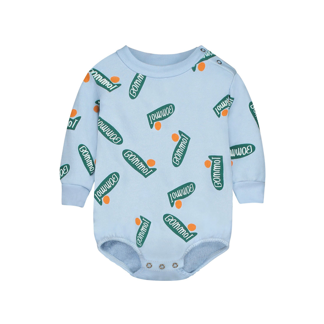 Bonmot Light Blue Planes Fleece Romper