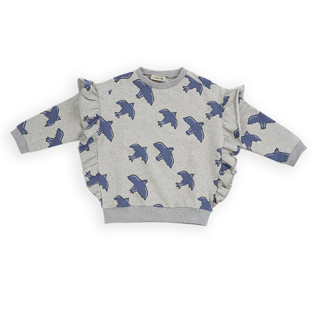 Carlijnq Free Like A Bird Ruffled Sweatshirt