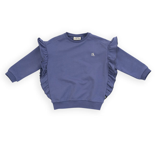 Carlijnq Basic Side Ruffles Sweatshirt