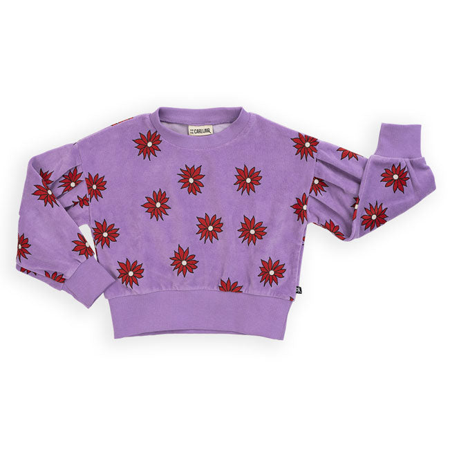 Carlijnq Dahlia Velvet Sweatshirt