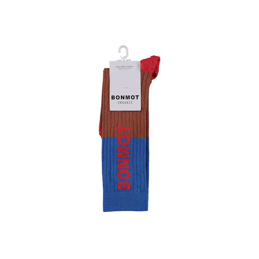 Bonmot Fresh Blue Colorblock Socks