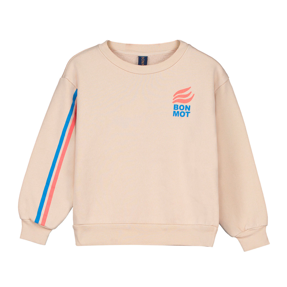 Bonmot Fog Stripes Sleeve Sweatshirt