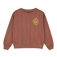 Bonmot Wood Vertical Stripes Sweatshirt
