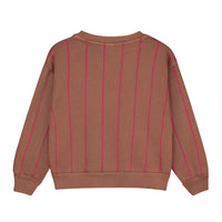 Bonmot Wood Vertical Stripes Sweatshirt