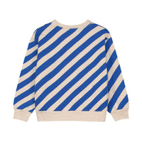 Bonmot Fog Diagnal Stripes Sweatshirt