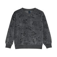 Bonmot Good Night Velvet Happy Crew Sweatshirt