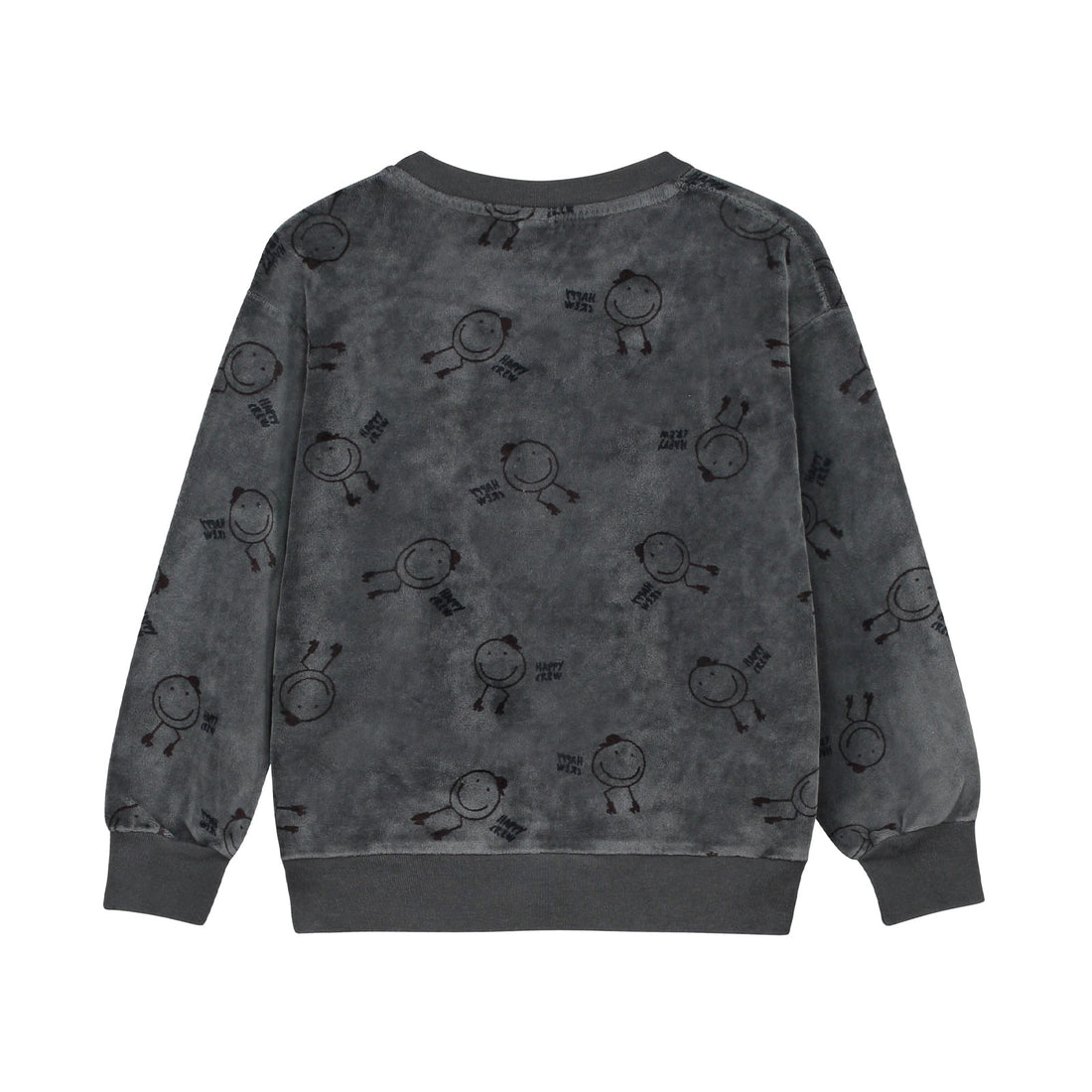 Bonmot Good Night Velvet Happy Crew Sweatshirt