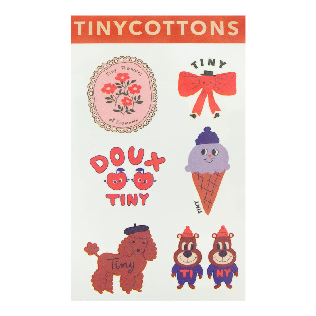 Tiny Cottons Summer Red Chamonix Tattoos (Red)