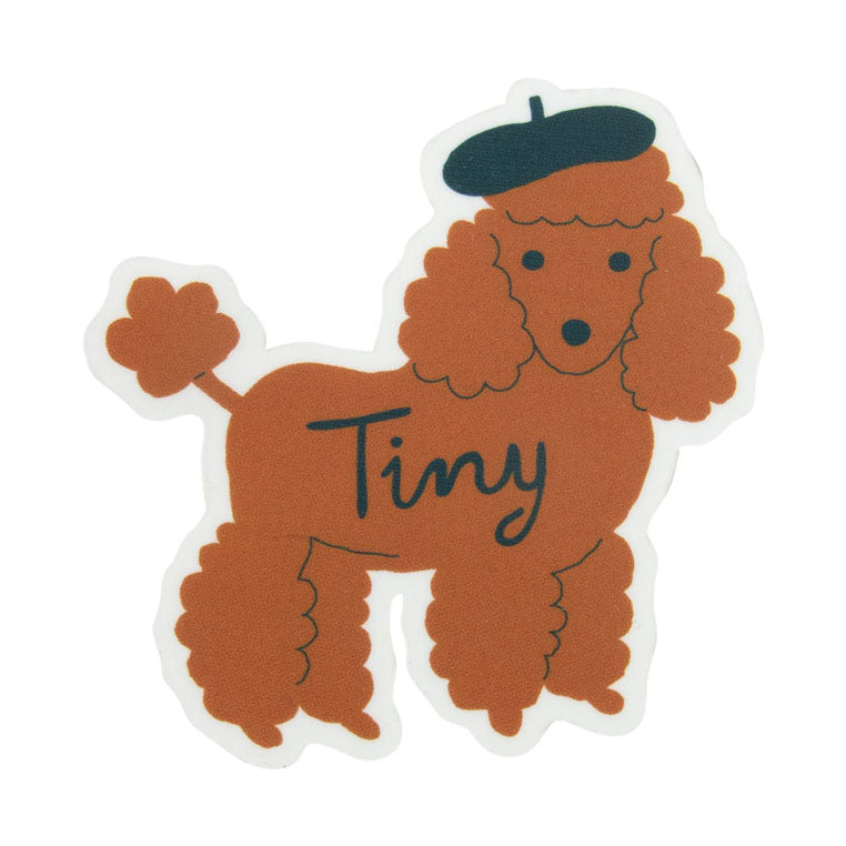Tiny Cottons Caramel Poodle Sticker