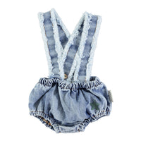 Piupiuchick Washed Light Blue Strap Shorties