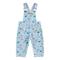 Piupiuchick Blue/ Mulitcolor Geometric Dungarees
