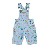Piupiuchick Blue/ Mulitcolor Geometric Dungarees