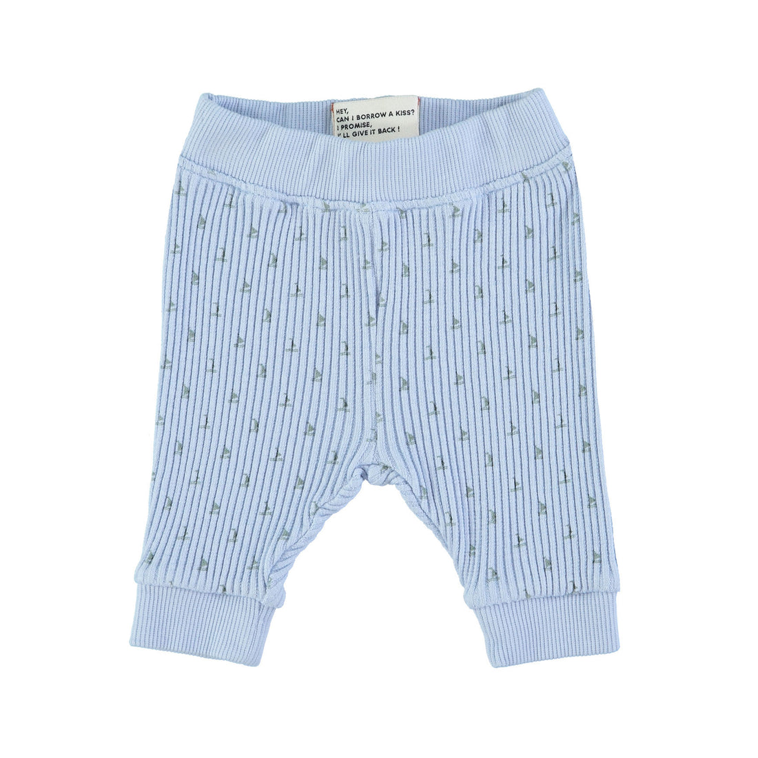 Piupiuchick Blue Boats Ribbed Leggings
