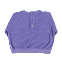Piupiuchick Purple Frills Terry Sweatshirt