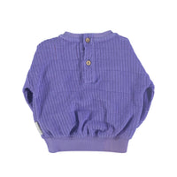 Piupiuchick Purple Frills Terry Sweatshirt