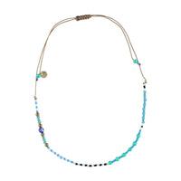 Piupiuchick Blue Glass Beads Necklaces
