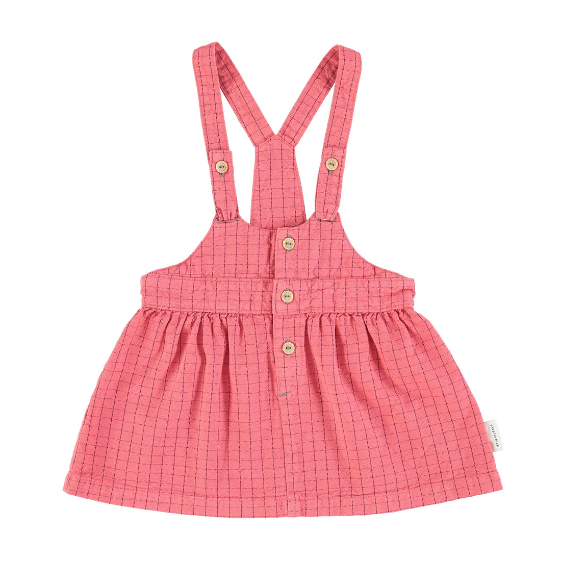 Piupiuchick Strawberry Checkered Strap Skirt