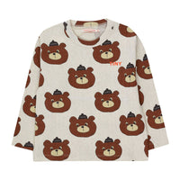 Tiny Cottons Light Cream Heather Bears Tee