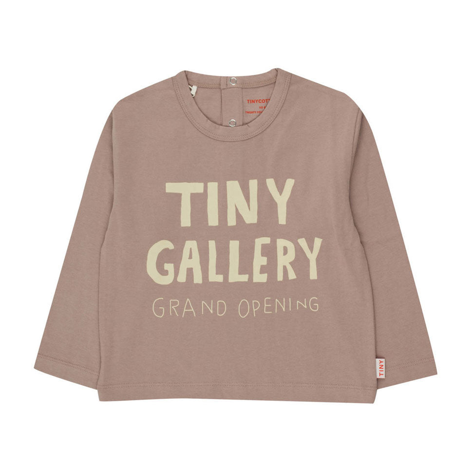 Tiny Cottons Taupe Tiny Gallery Baby Tee