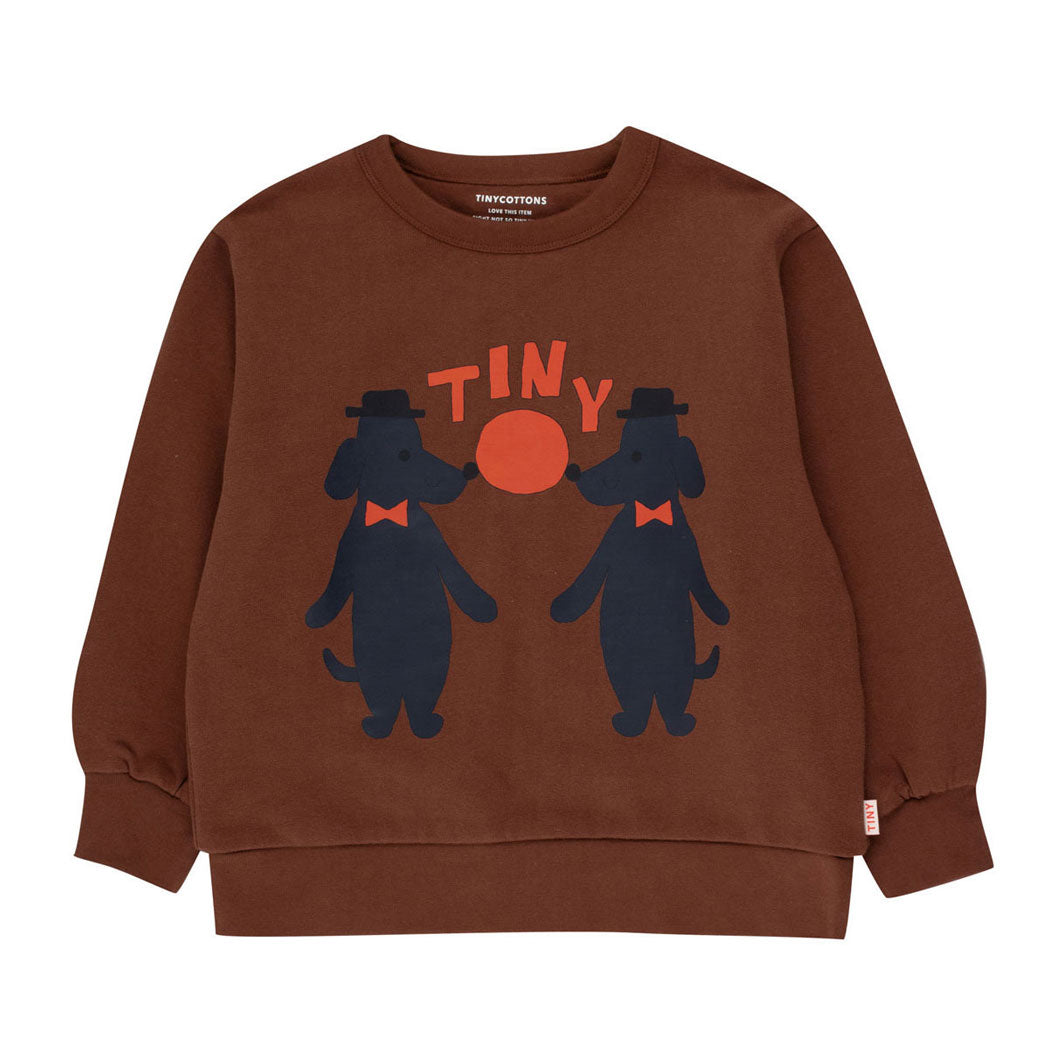Tiny Cottons Chocolate Tiny Dogs Sweatshirt