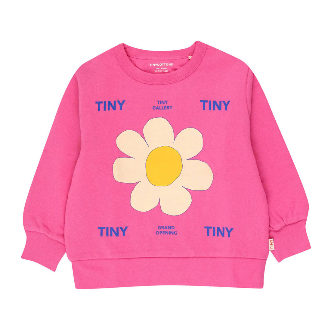 Tiny Cottons Cool Pink Daisy Sweatshirt