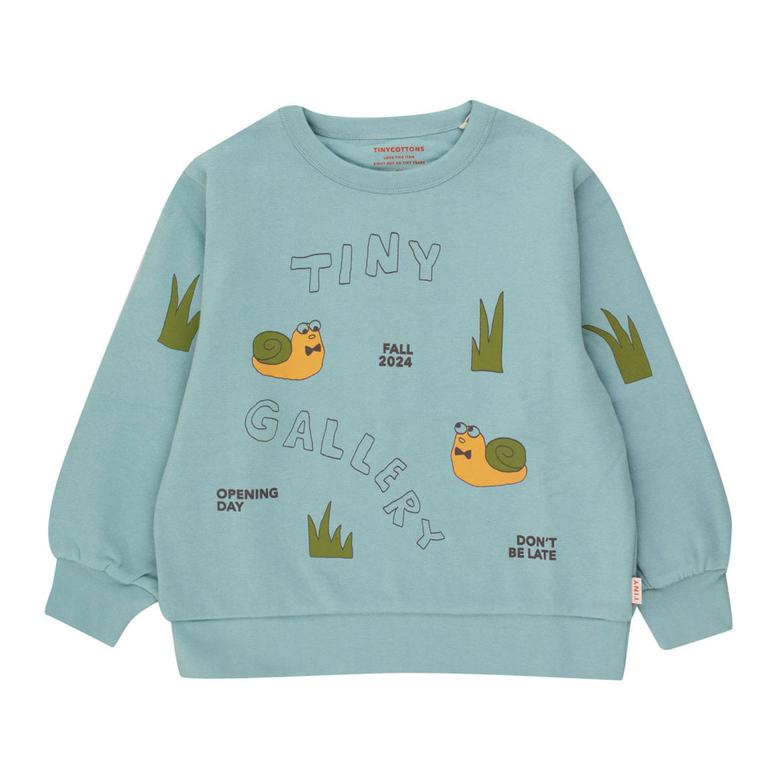 Tiny Cottons Warm Blue Artsy Snail Sweatshirt