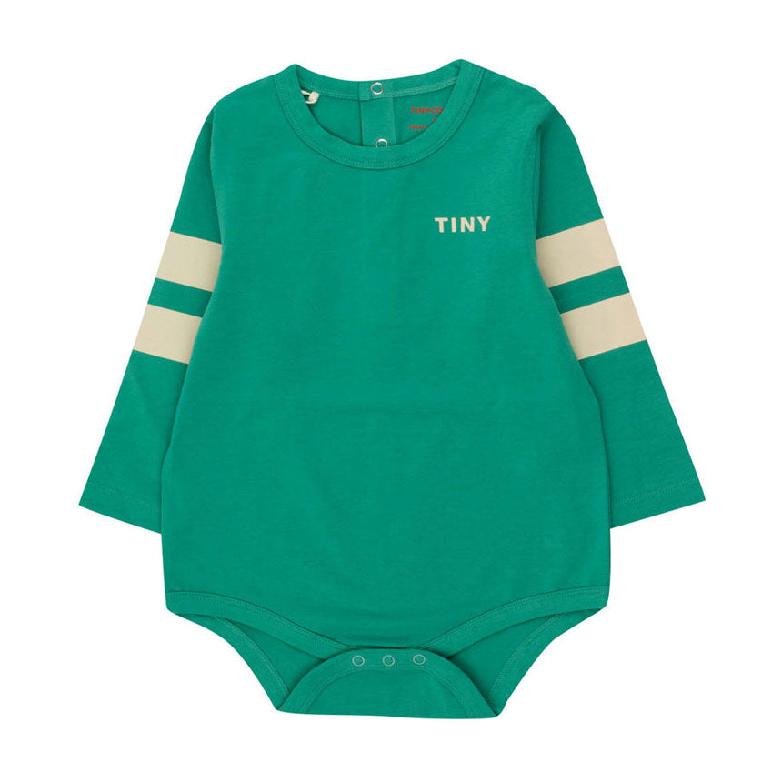 Tiny Cottons Deep Green Striped Bodysuit