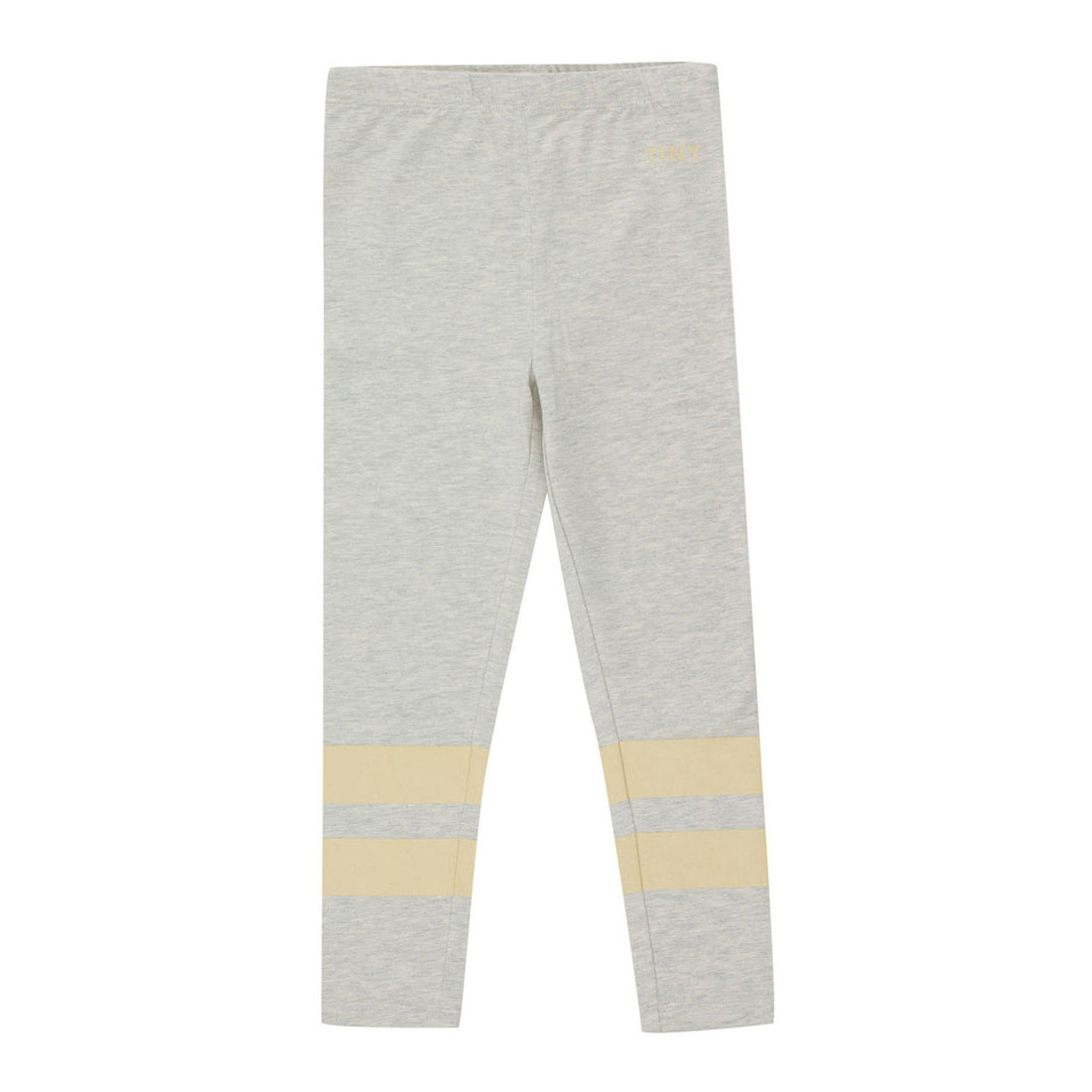 Tiny Cottons Light Grey Heather Stripes Leggings