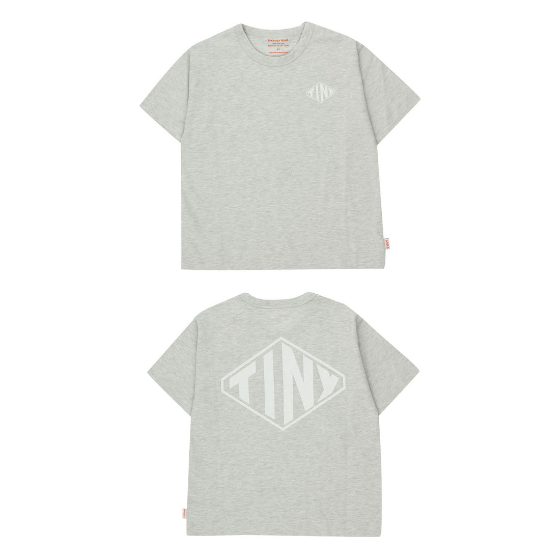 Tiny Cottons Light Grey Heather Tiny Diamond Tee