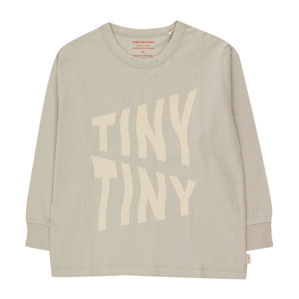 Tiny Cottons Warm Grey Tiny Waves Tee