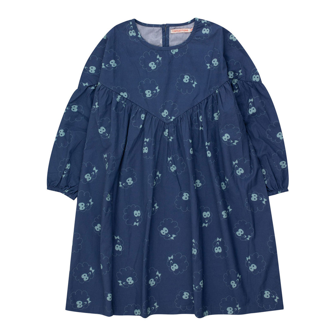 Tiny Cottons Light Navy Guest Gathered Dress
