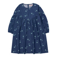 Tiny Cottons Light Navy Guest Gathered Dress