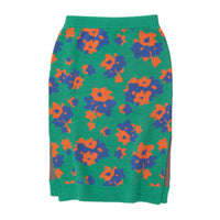 Tiny Cottons Emerald Flowers Long Skirt