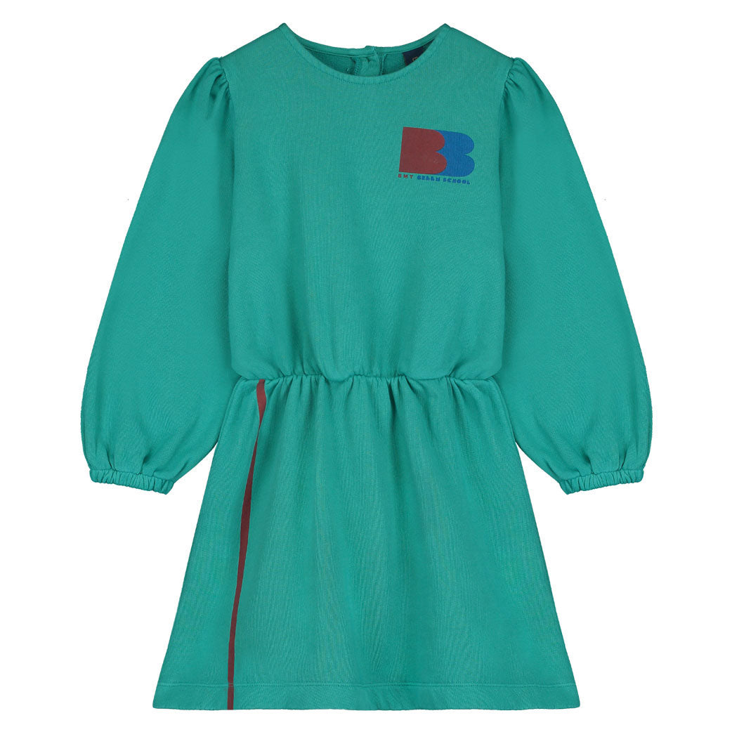 Bonmot Greenlake Short Side Stripe Puff Dress