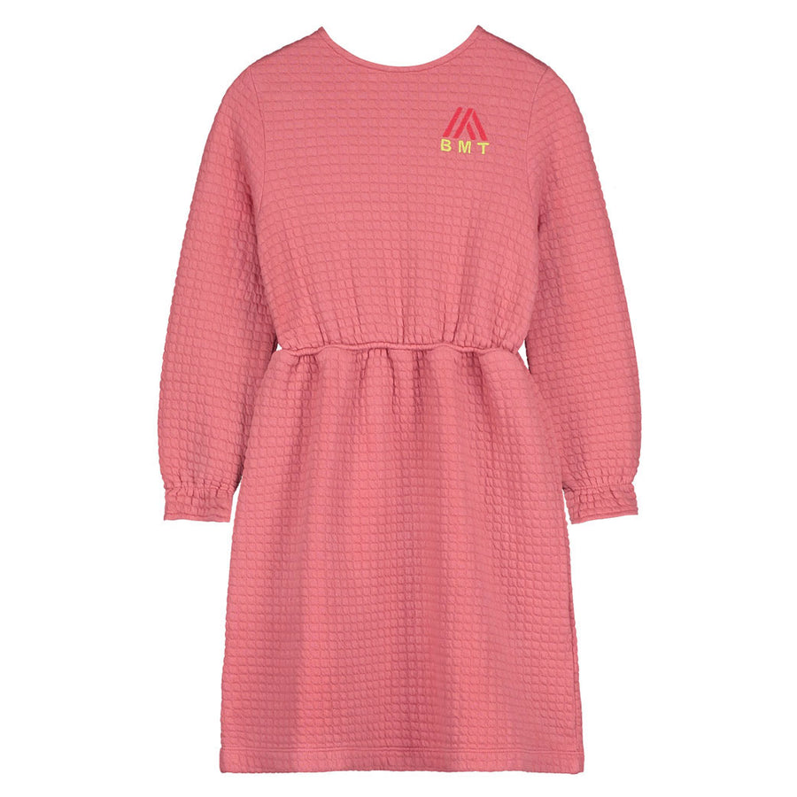 Bonmot Dusty Pink Short Quilted Embrodery Dress