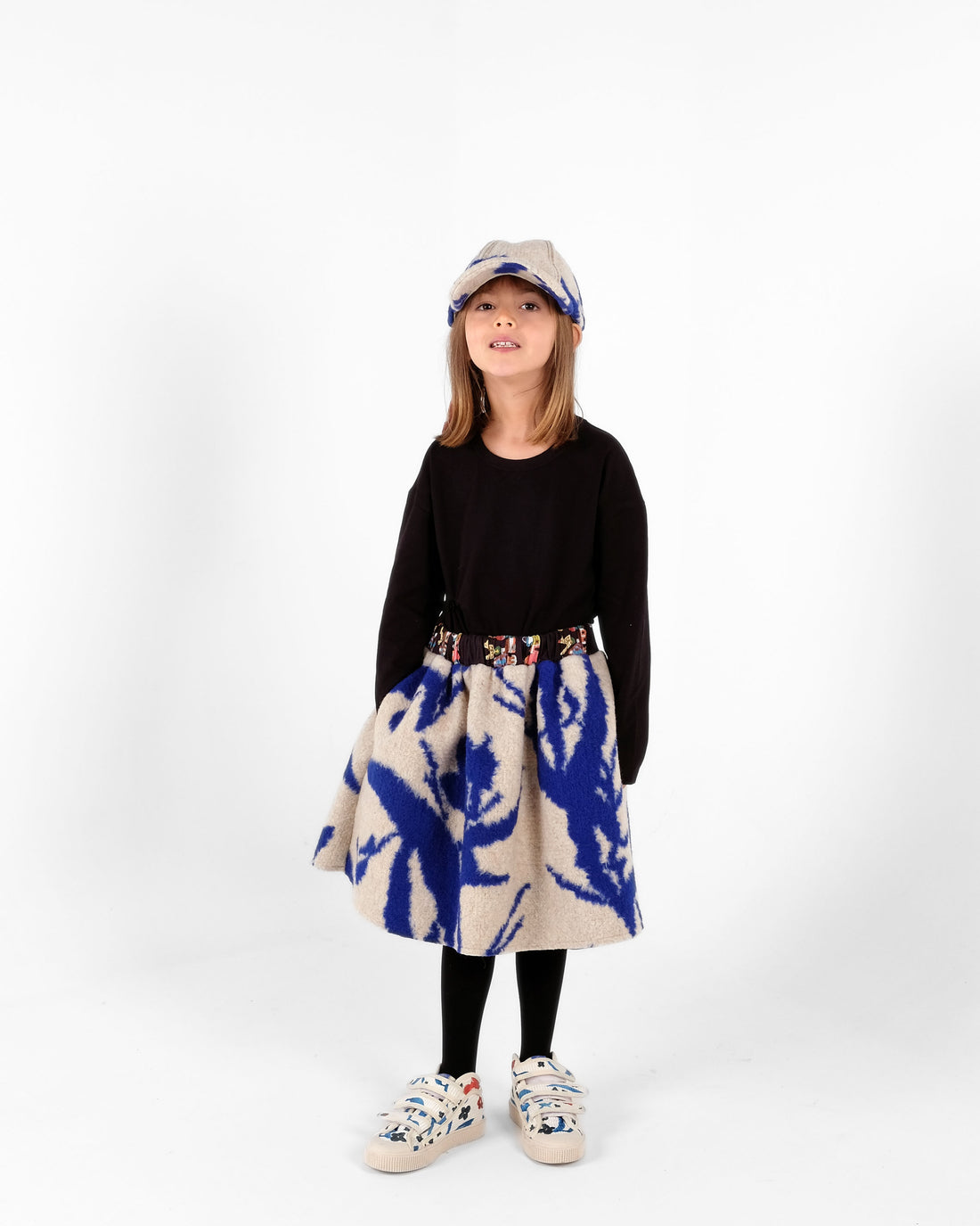 Wolf and Rita Beige Azulejo Skirt