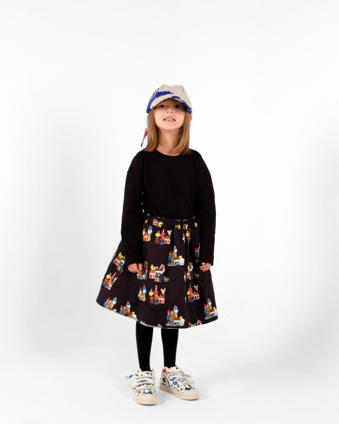 Wolf and Rita Beige Azulejo Skirt