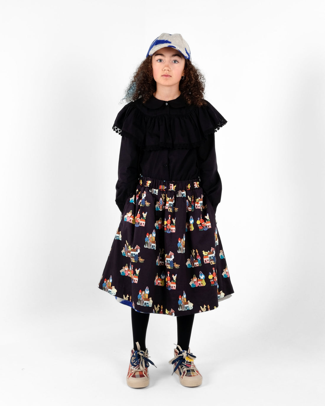 Wolf and Rita Black Alzira Blouse