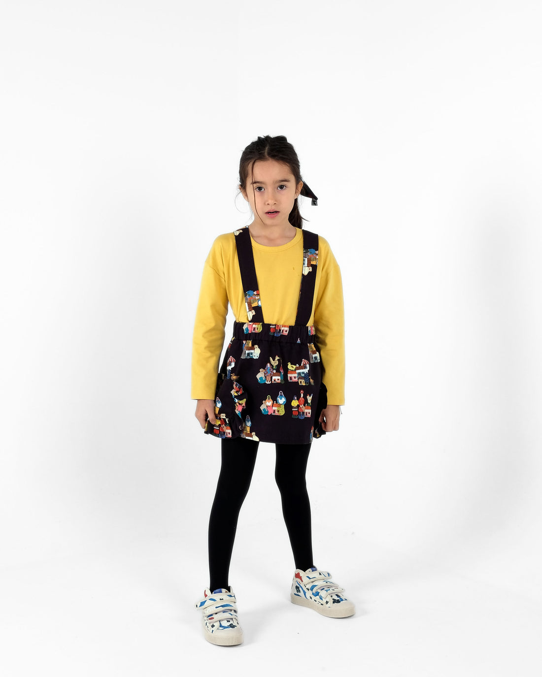 Wolf and Rita Black Fado Celina Suspender Skirt