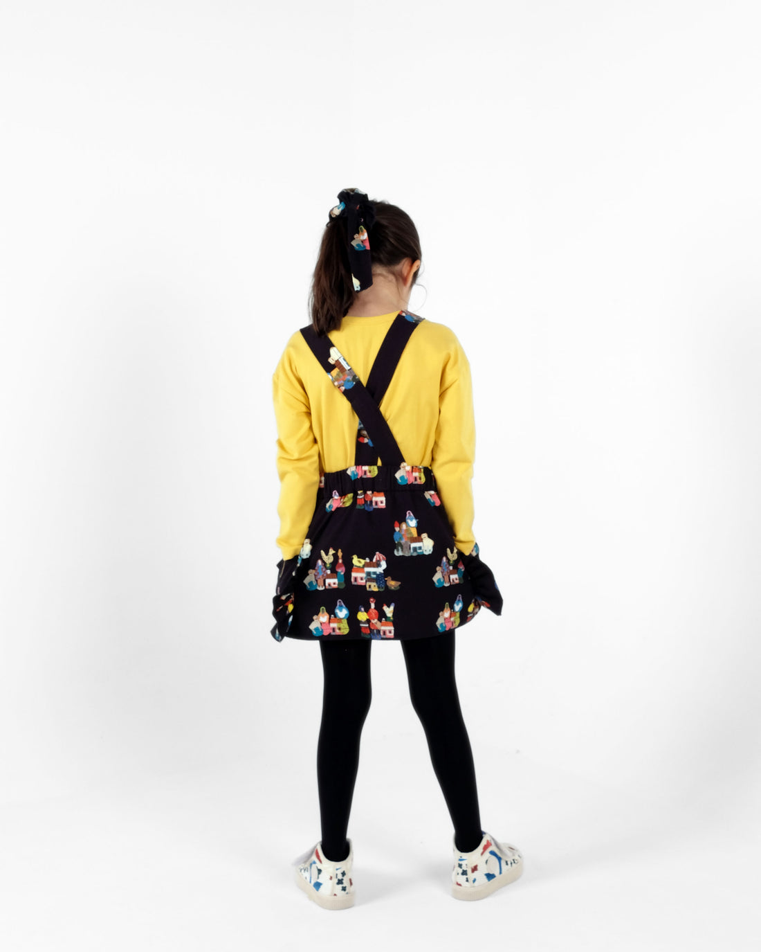 Wolf and Rita Black Fado Celina Suspender Skirt