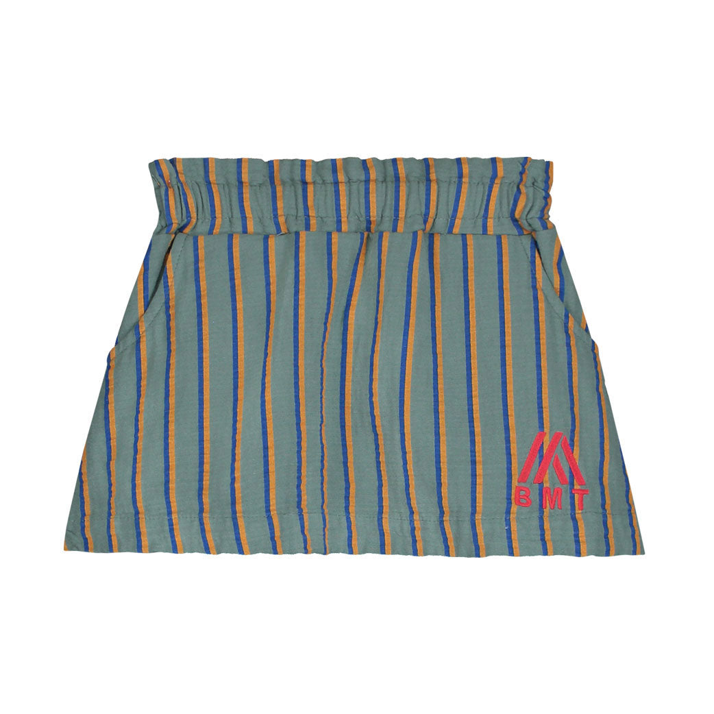 Bonmot Good Night Vertical Stripe Mini Skirt