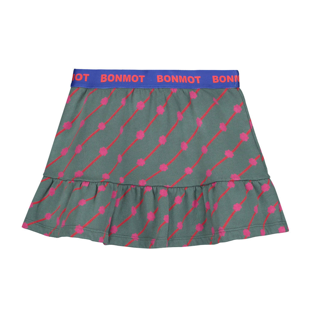 Bonmot Good Night Allover Flowers Mini Skirt
