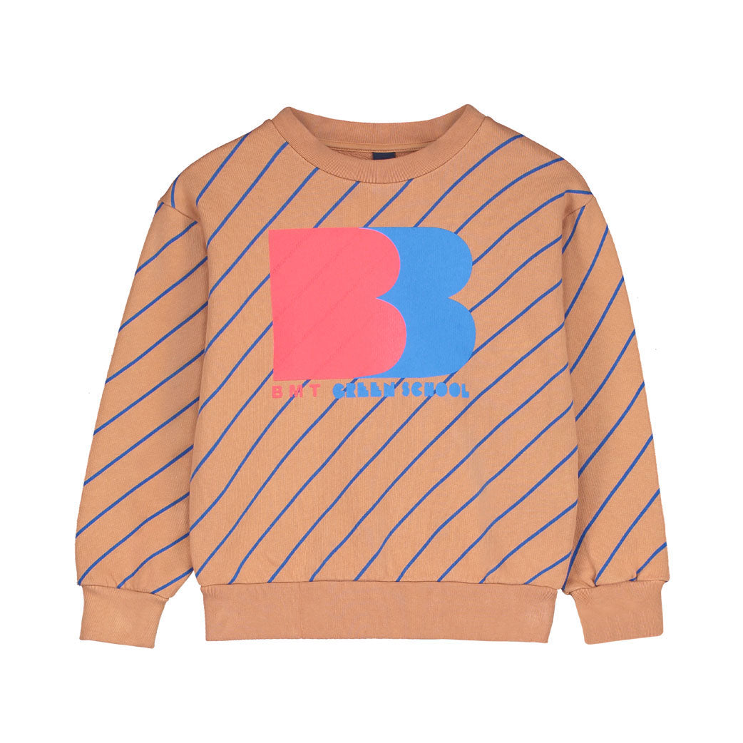Bonmot Wood Allover Diagonal Sweatshirt