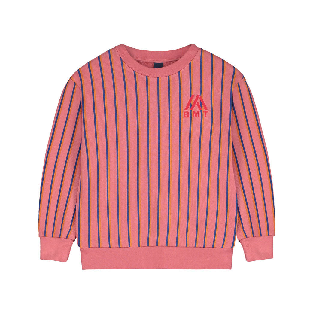 Bonmot Dusty Pink Allover 2V Lines Sweatshirt