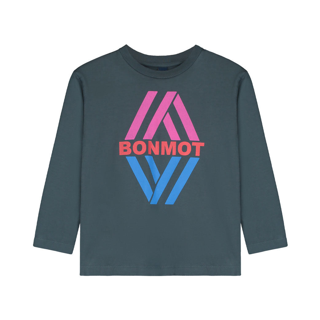 Bonmot Navy Bonmot Rhombus T-shirt