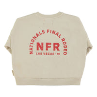 Piupiuchick Ecru w/ Multicolor Circles Print Sweatshirt
