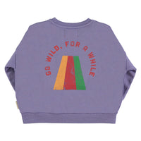 Piupiuchick Purple Wanted and Wild Print Sweatshirt
