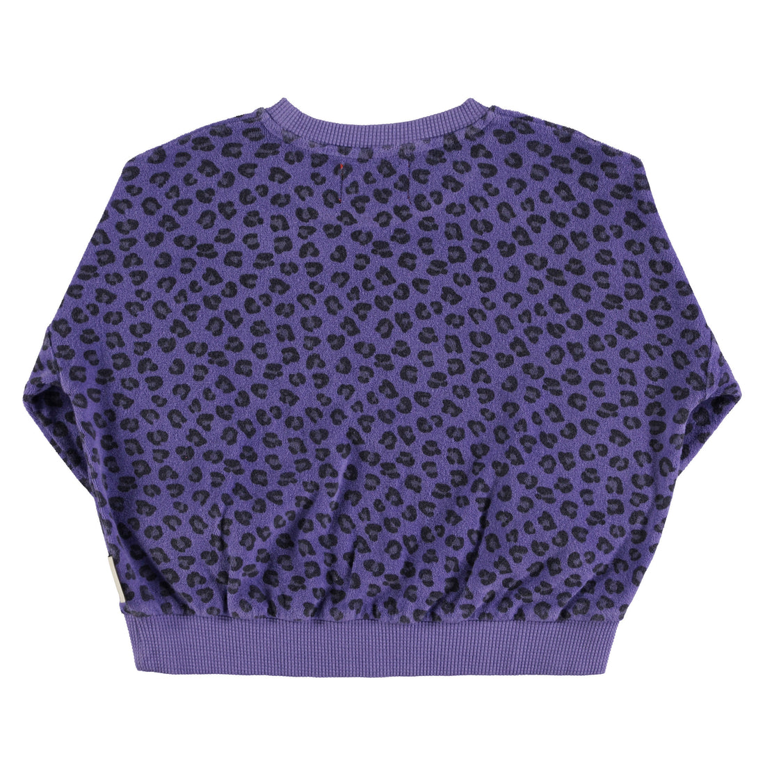 Piupiuchick Purple Animal Print Terry Sweatshirt
