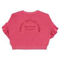 Piupiuchick Strawberry Pink w/ Red Apple Terry Sweatshirt