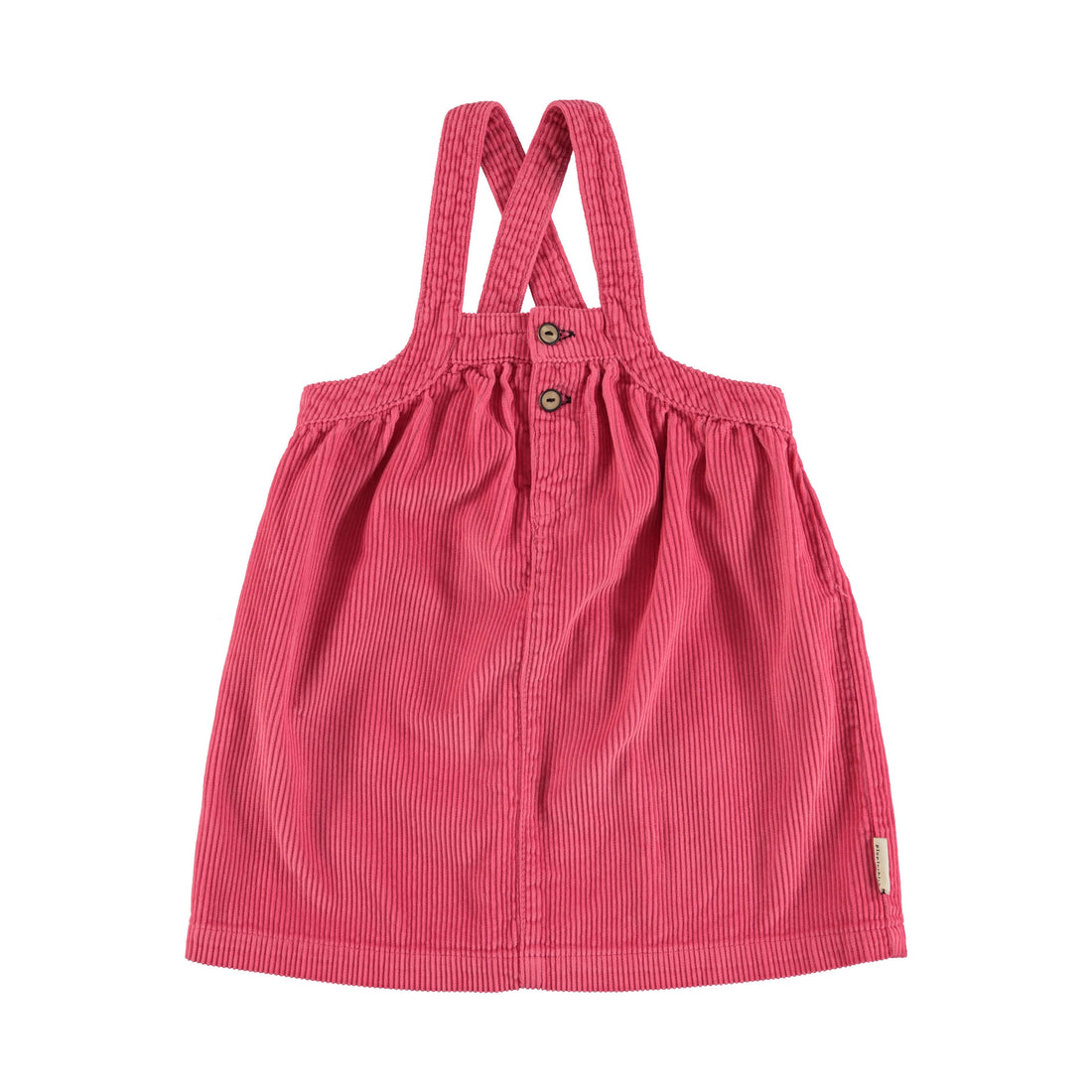 Piupiuchick Pink Corduroy Strap Short Dress